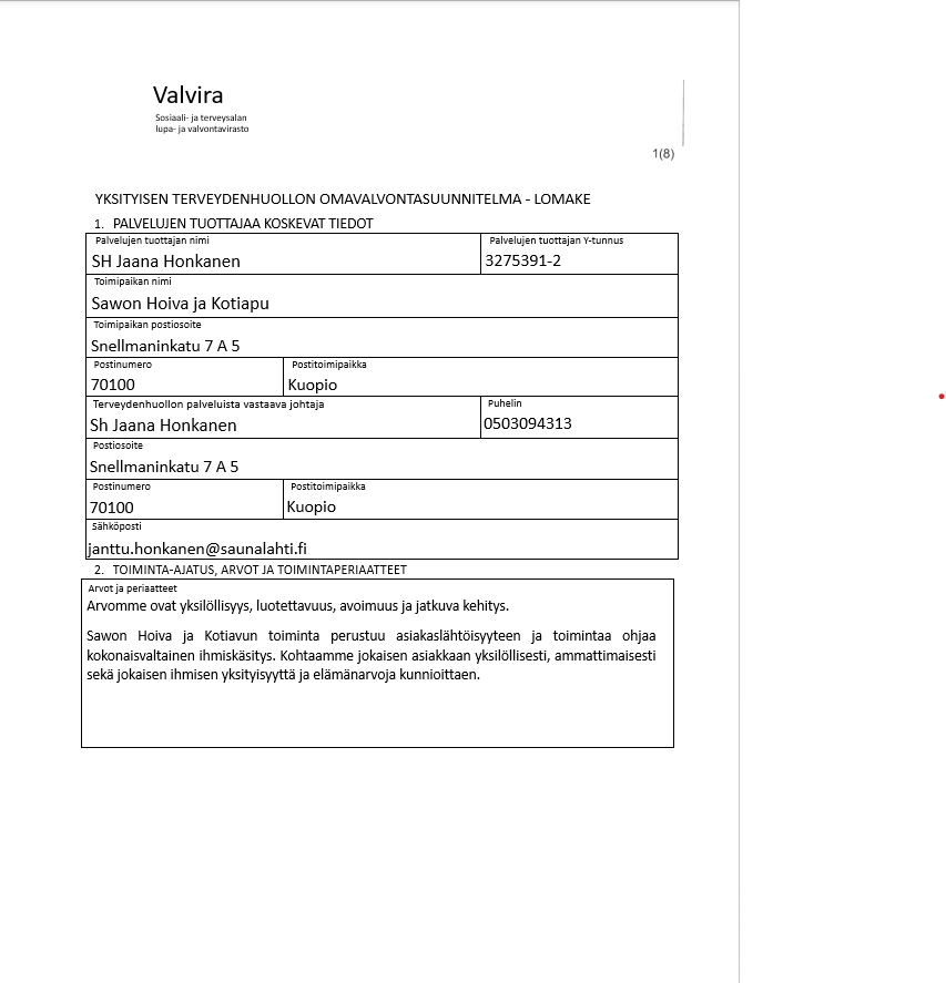Omavalvontasuunnitelma Sawon Hoiva Ja Kotiapu omavalvontasuunnitelma-sawon-hoiva-ja-kotiapu